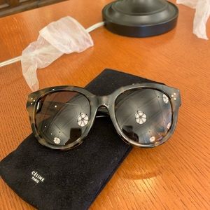NWOT Celine Tortoiseshell Oversized Sunglasses